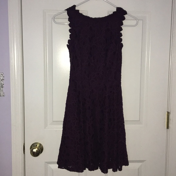 Macy's Dresses & Skirts - Purple lace fit and flare dress